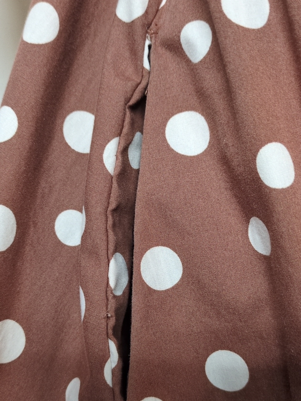 Abercrombie & Fitch Emerson Polka Dot Puff Sleeve Mini Dress Size XL Tall - Picture 9 of 9